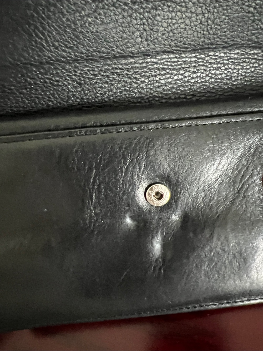 Brighton Black Leather Wallet/Crossbody with Red Heart Detail - Picture 6 of 15